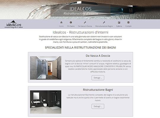 Web Design - sito web Idealcos